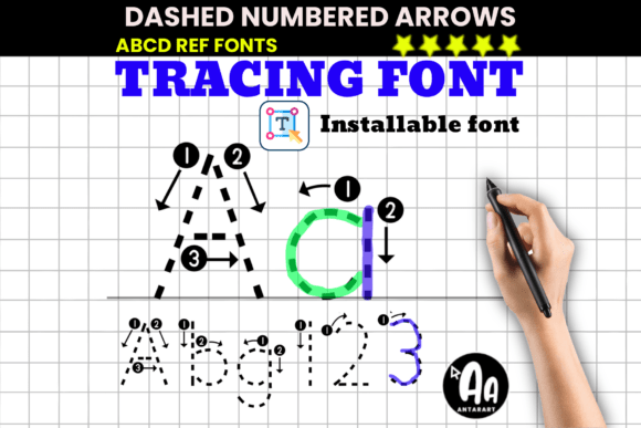 Abcd Ref Dashed Arrows Numbers: A Creative Asset for Educators