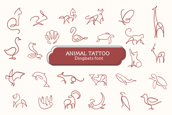 Animal Tattoo Font: A Playful Typeface for Creative Branding