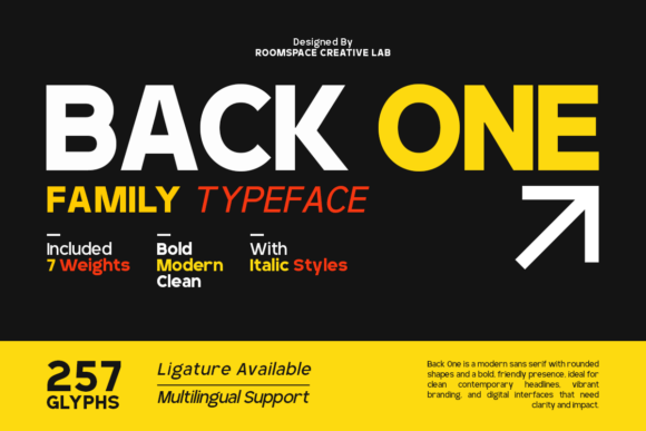 Back One Font: Mastering Modern Minimalism