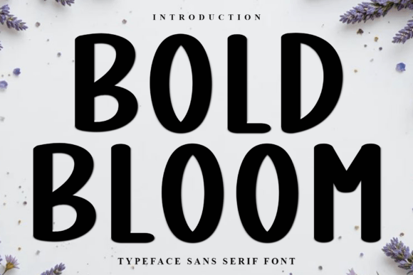 Bold Bloom: A Creative Font for Modern Design Projects
