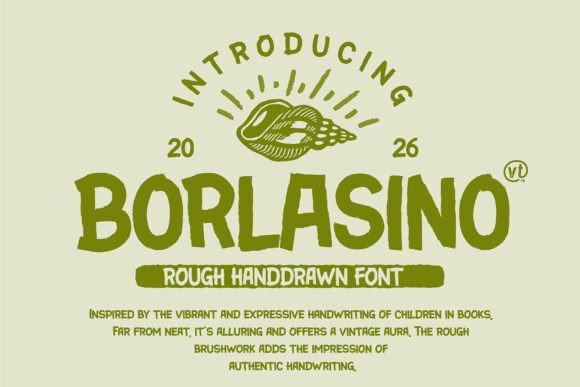 Borlasino: The Bold Brush Font for Vintage Branding