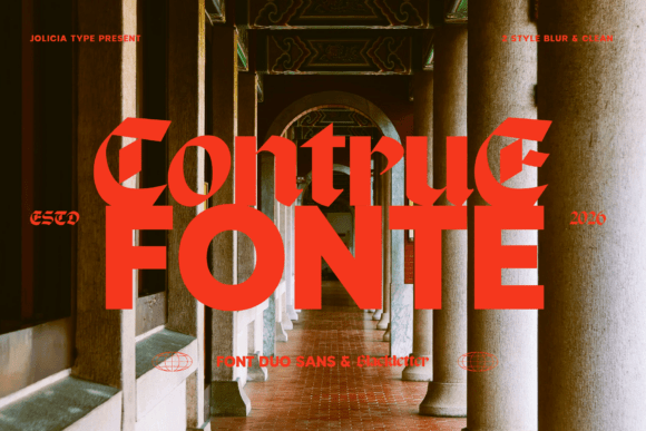 Contrue Duo: Bold Fonts for Modern Contrast