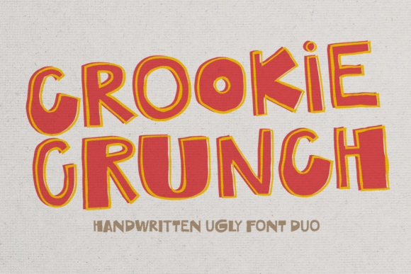 Crookie Crunch: The Handwritten Ugly Font Duo with Real Attitude