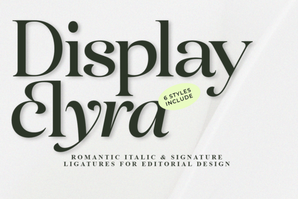Display Elyra: Crafting Sophistication with Serif Elegance