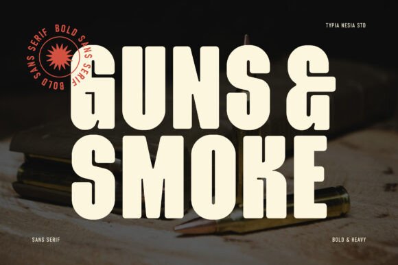 Guns & Smoke: The Bold Condensed Font for Modern Design