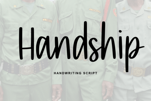 Handship: A Simple Handwritten Font with Real Character