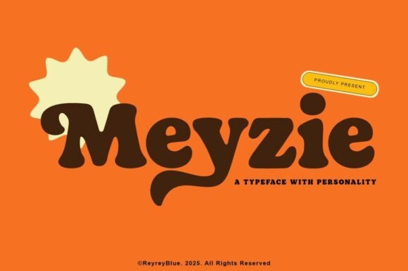 Meyzie: A Bold Retro Serif for Modern Designers