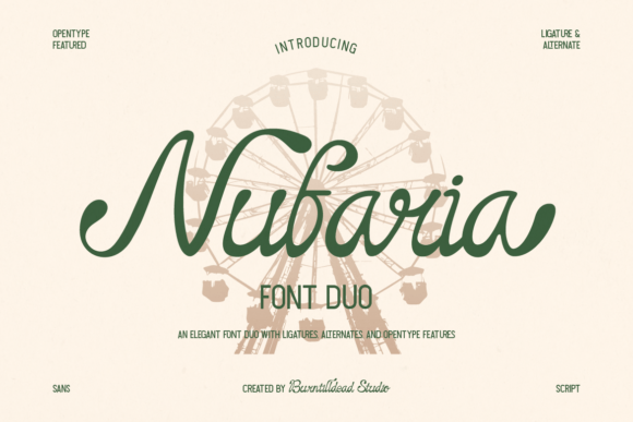 Nufaria: A Font Duo for Timeless, Vintage-Style Designs