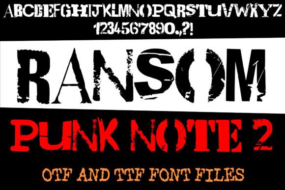 Ransom Punk Note 2: A Typeface That Screams Attitude