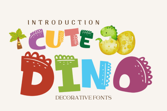 Roar with Creativity: Unleashing the Cute Dino Font