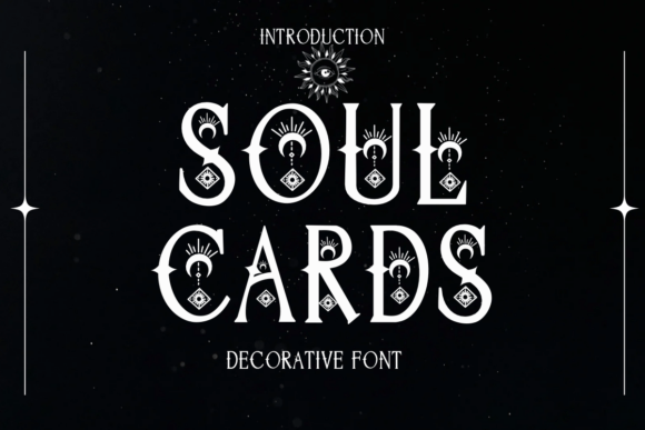 Soul Cards: A Display Font Weaving Mysticism into Design
