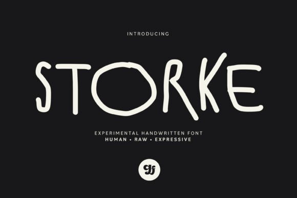 Storke: The Experimental Font with Raw, Hand-Drawn Energy