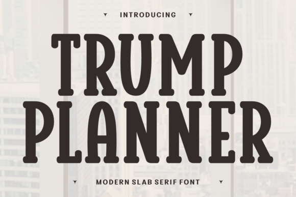 Trump Planner: A Whimsical Font for Retro Branding