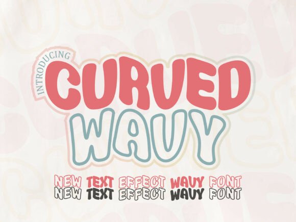 Unleashing Retro Charm: The Curved Wavy Font Style