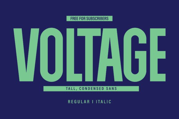 Voltage Font: The Bold Sans Serif for High-Impact Design