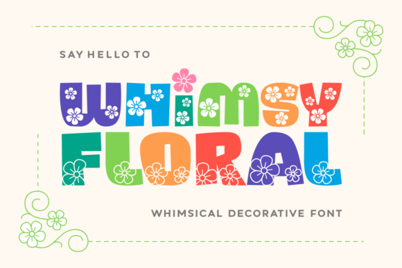 Whimsy Floral: The Creative Font for Playful Branding